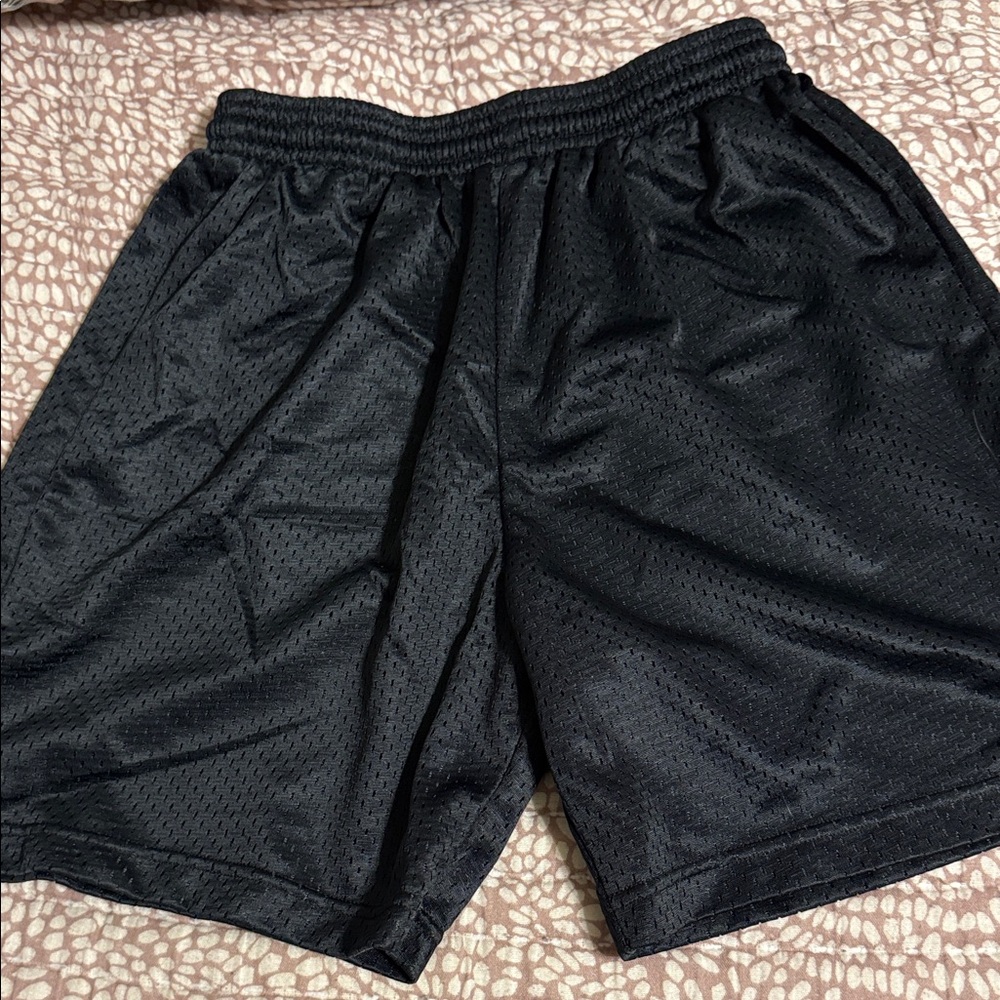 A4 boys Black Athletic Shorts size large